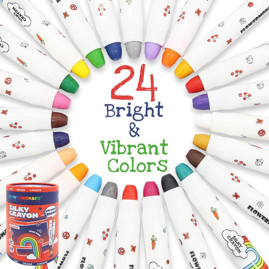 Lebze Flower Monaco crayons big sticks ideal for confident little artists