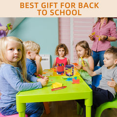 Lebze crayons with 4.25-inch length support easy grasp by toddlers.