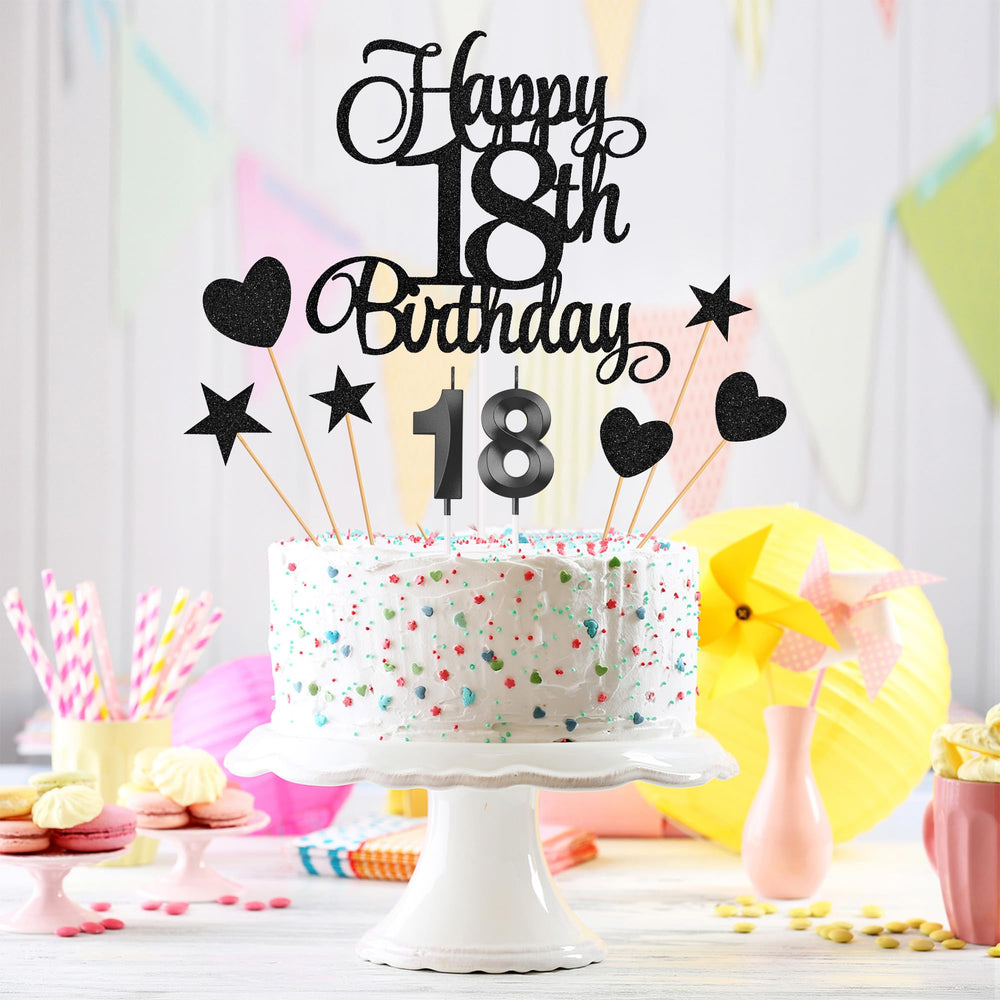 Lecferrarc 18th Numeral Candles illuminate the milestone with bold numerals.