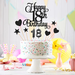 Lecferrarc 18th Numeral Candles illuminate the milestone with bold numerals.