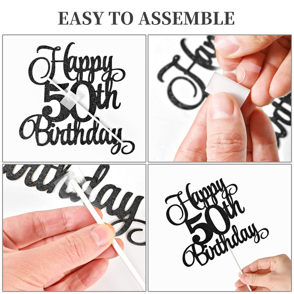Lecferrarc complete cake topper kit creates an elegant party focal point.