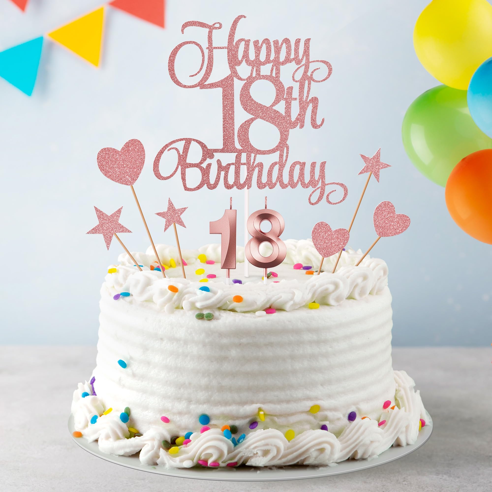 Lecferrarc small glitter heart toppers elevate cake styling