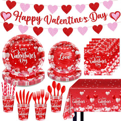 Lecheme valentines plates 9inch—sturdy, festive dinnerware for romantic dinners