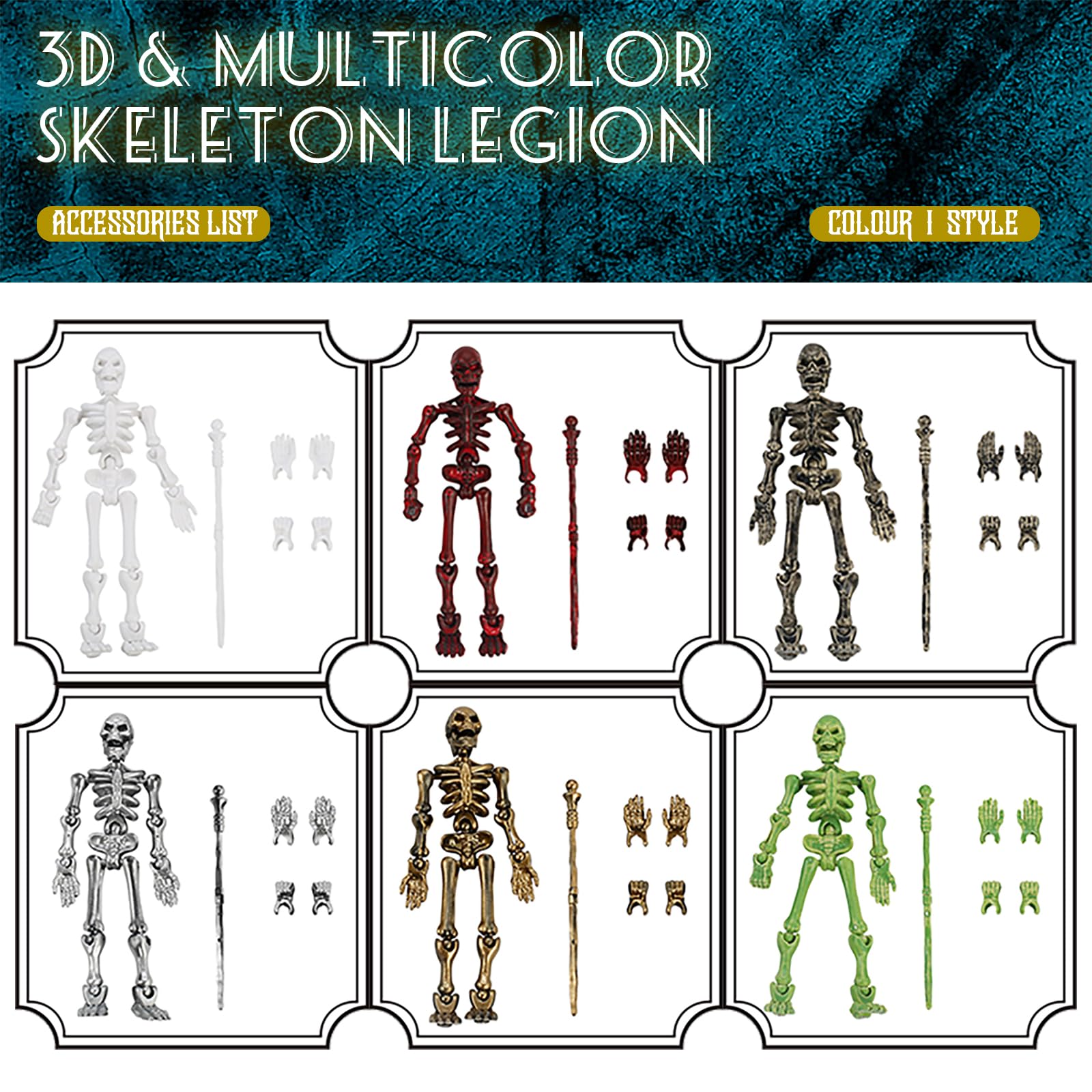 Lechonix T13 color-variety skeleton set for collections