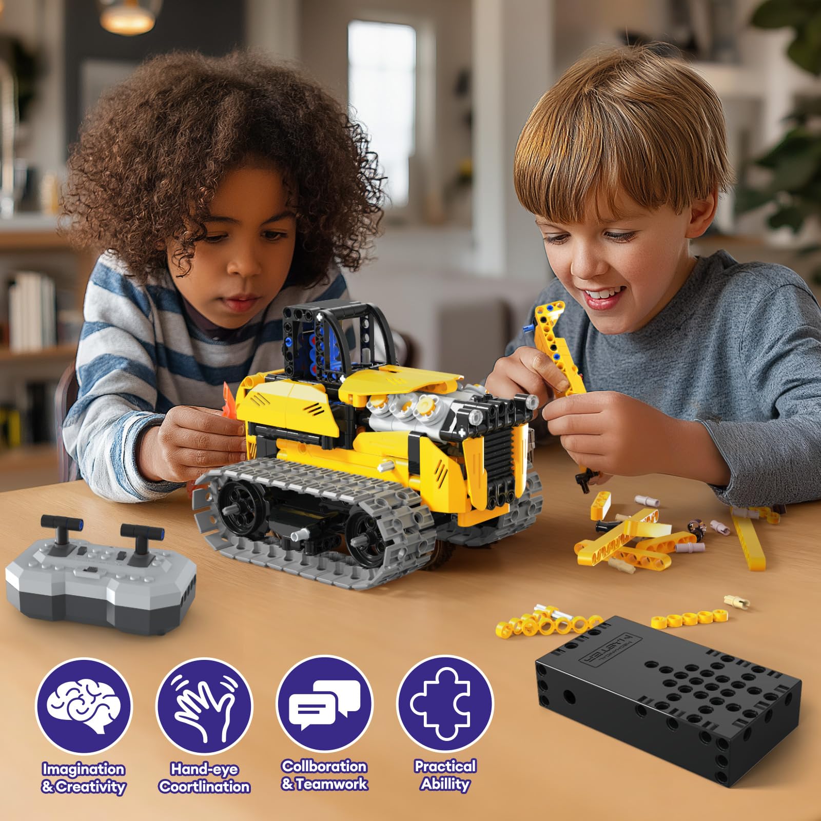 LECPOP all-terrain vehicle model assembled for outdoor play.