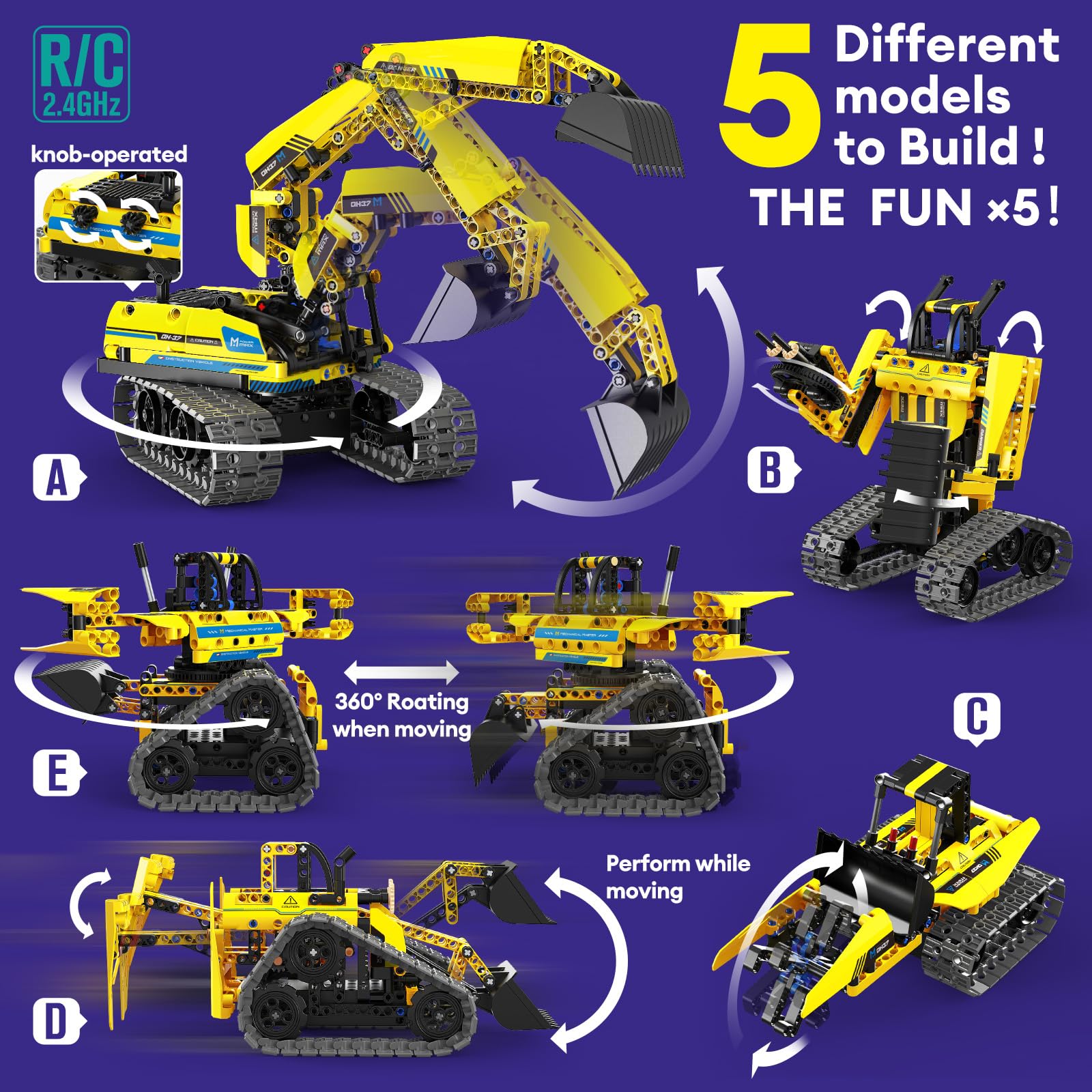 LECPOP robot-construction-loader in action encourages hands-on problem solving.
