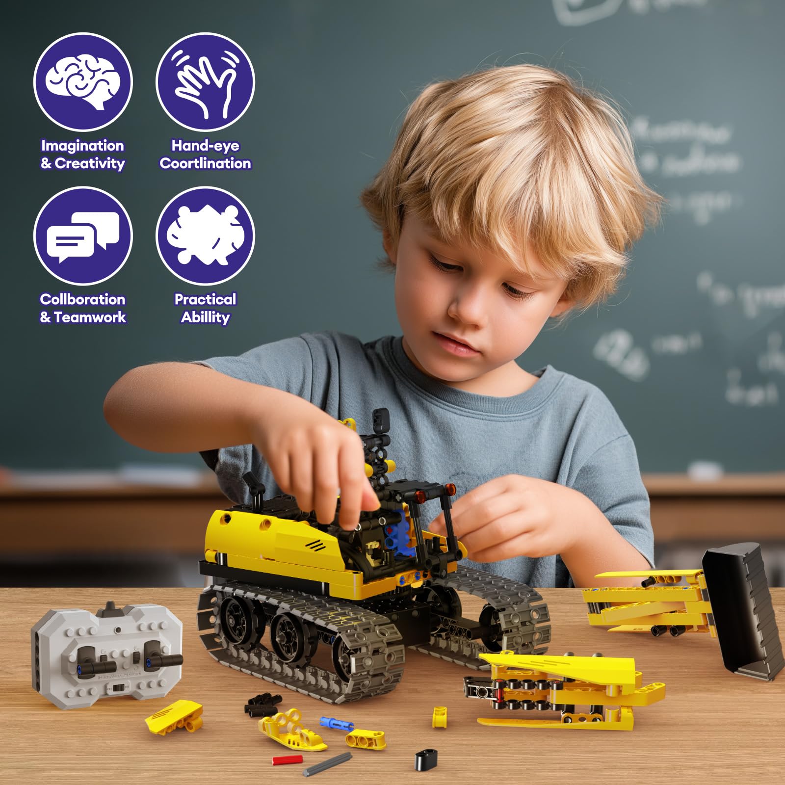 LECPOP safety-certified ABS material ensures non-toxic building fun.