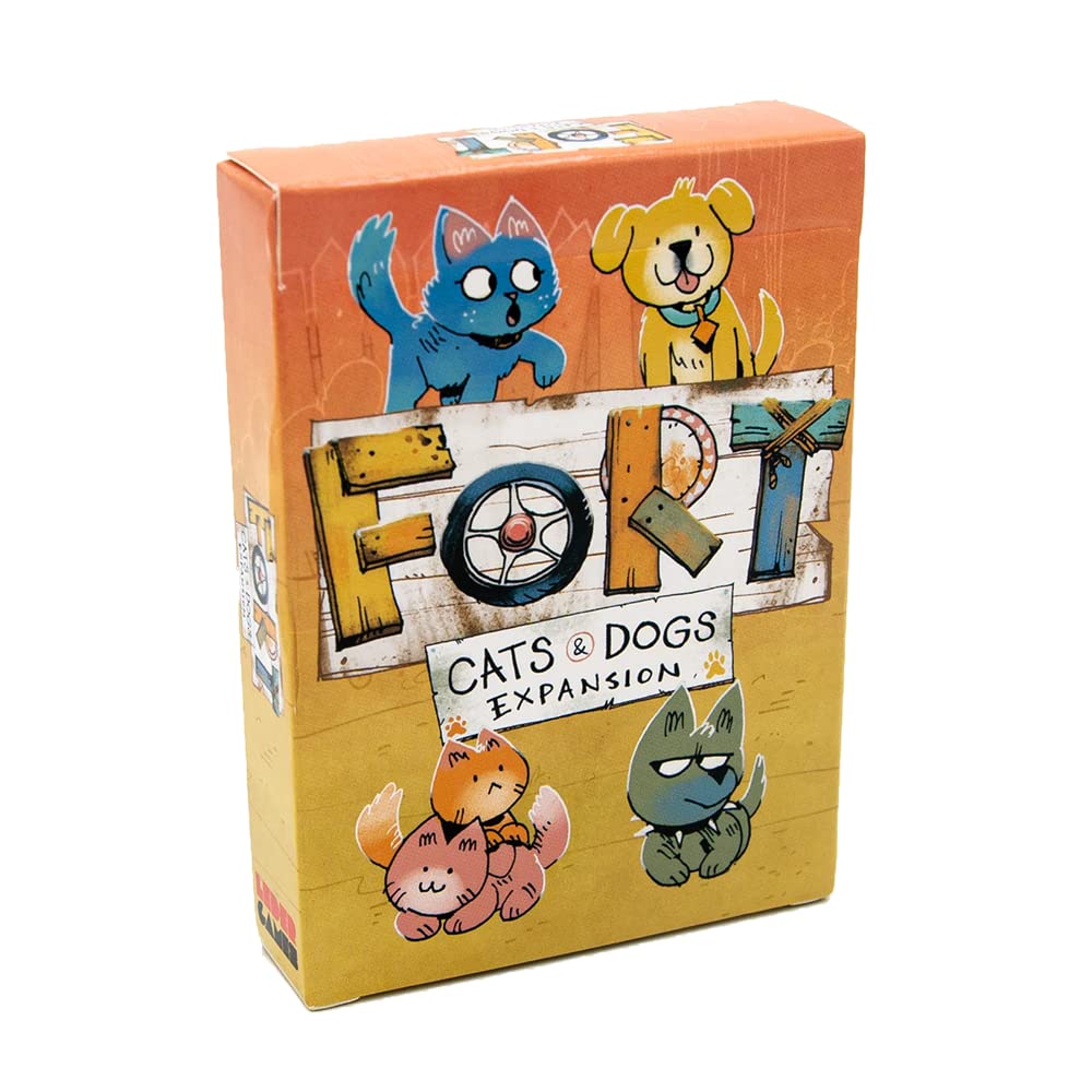 Leder Games Fort Cats & Dogs expansion box showcases new play modules.