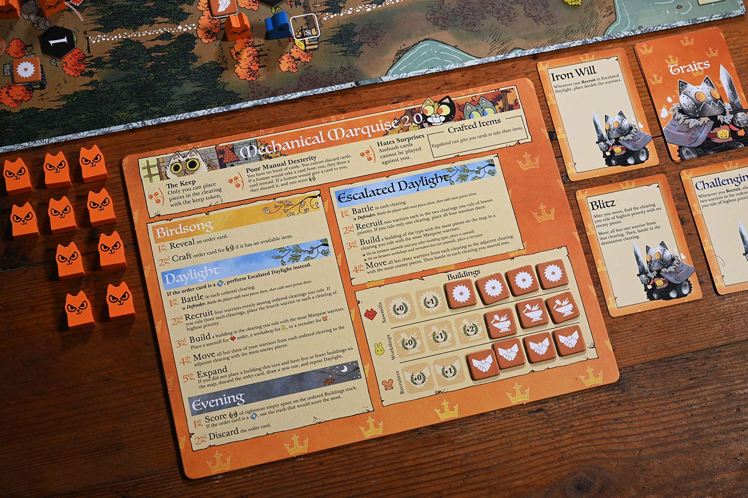 Leder Games Root Clockwork Expansion solo or co-op mode ready for play.
