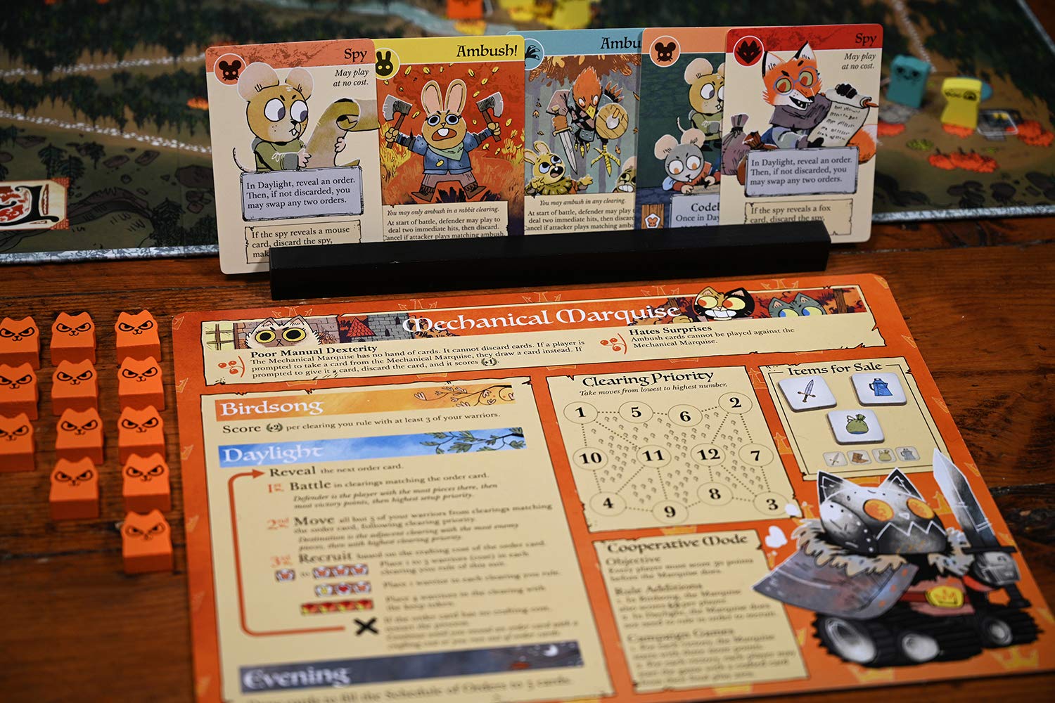 Leder Games Root Riverfolk Expansion play session captures dynamic faction interaction