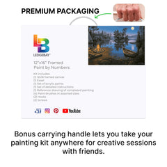 Ledgebay complete paint-by-number pack includes all essentials.