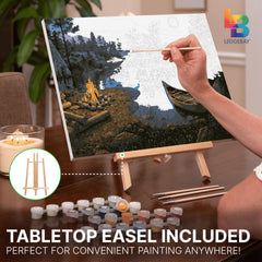 Ledgebay cotton linen canvas offers a durable painting surface.