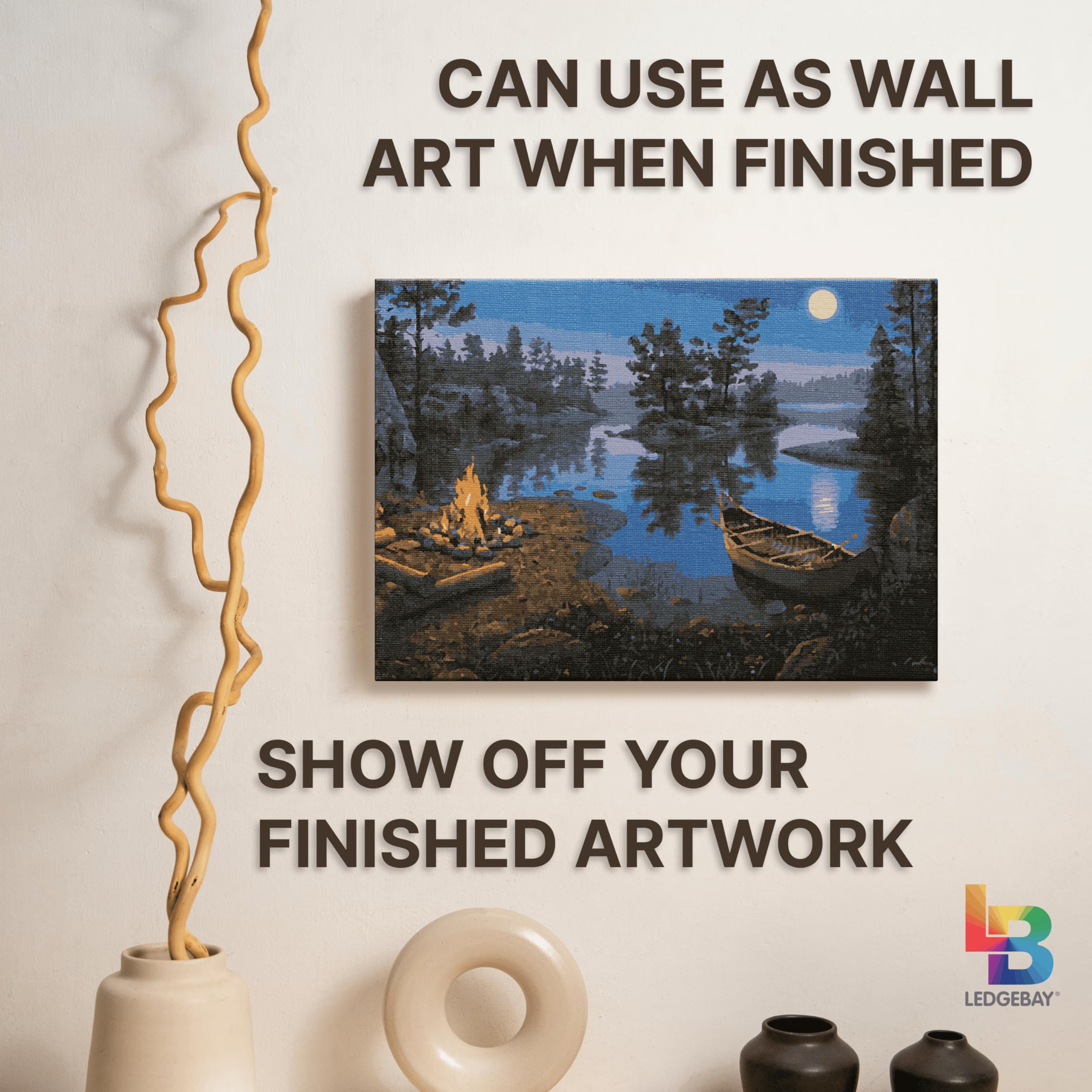 Ledgebay reference image helps match colors accurately during painting.