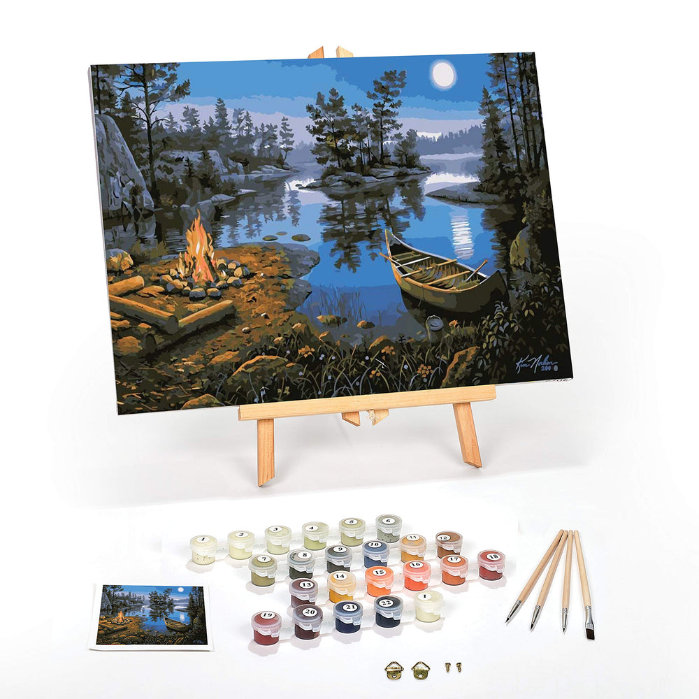 Ledgebay Moonlight Bay 12x16 framed canvas ready to hang.