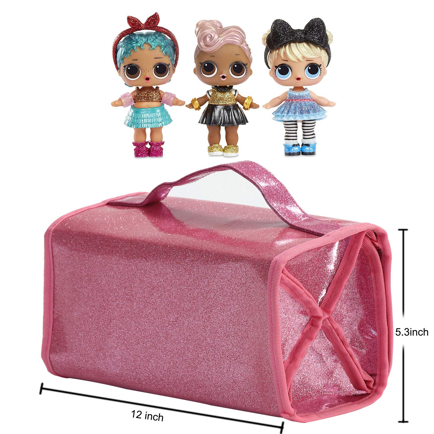 Leeche doll accessories organizer keeps tiny pieces neatly separated and portable