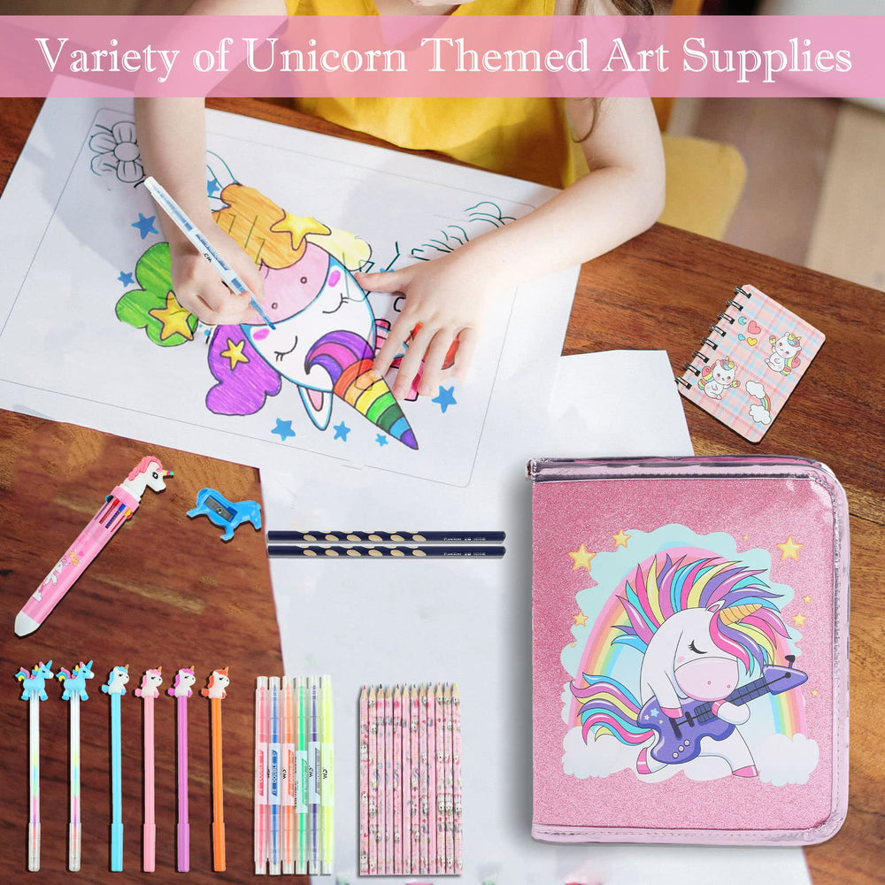 Leeche unicorn gel pen adds glossy accents for highlights and outlines in art.