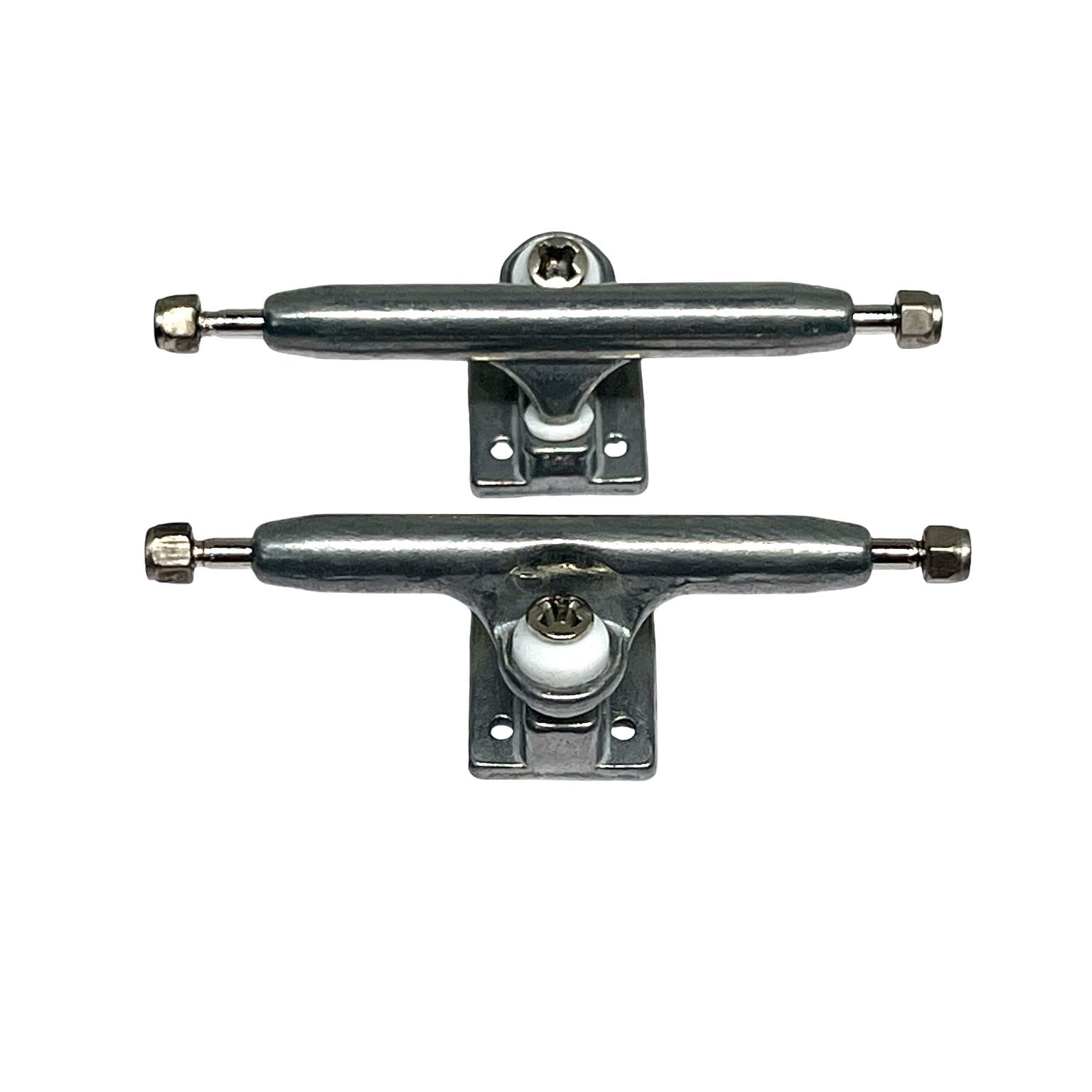 LEEFAI Pro 29mm raw metal trucks with inverted kingpin for improved stability.
