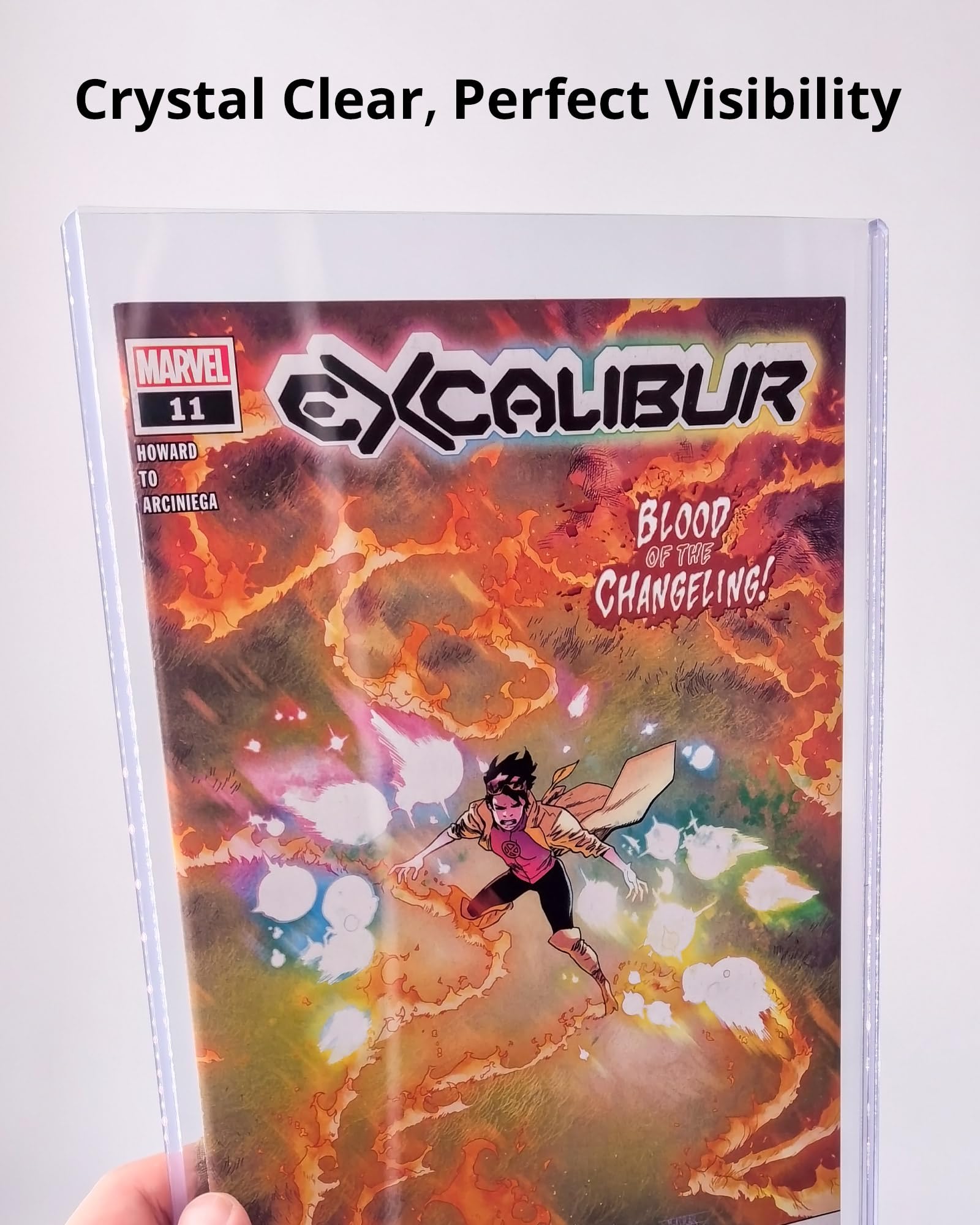 LEEFLIT crystal-clear visibility highlights comics for easy display.