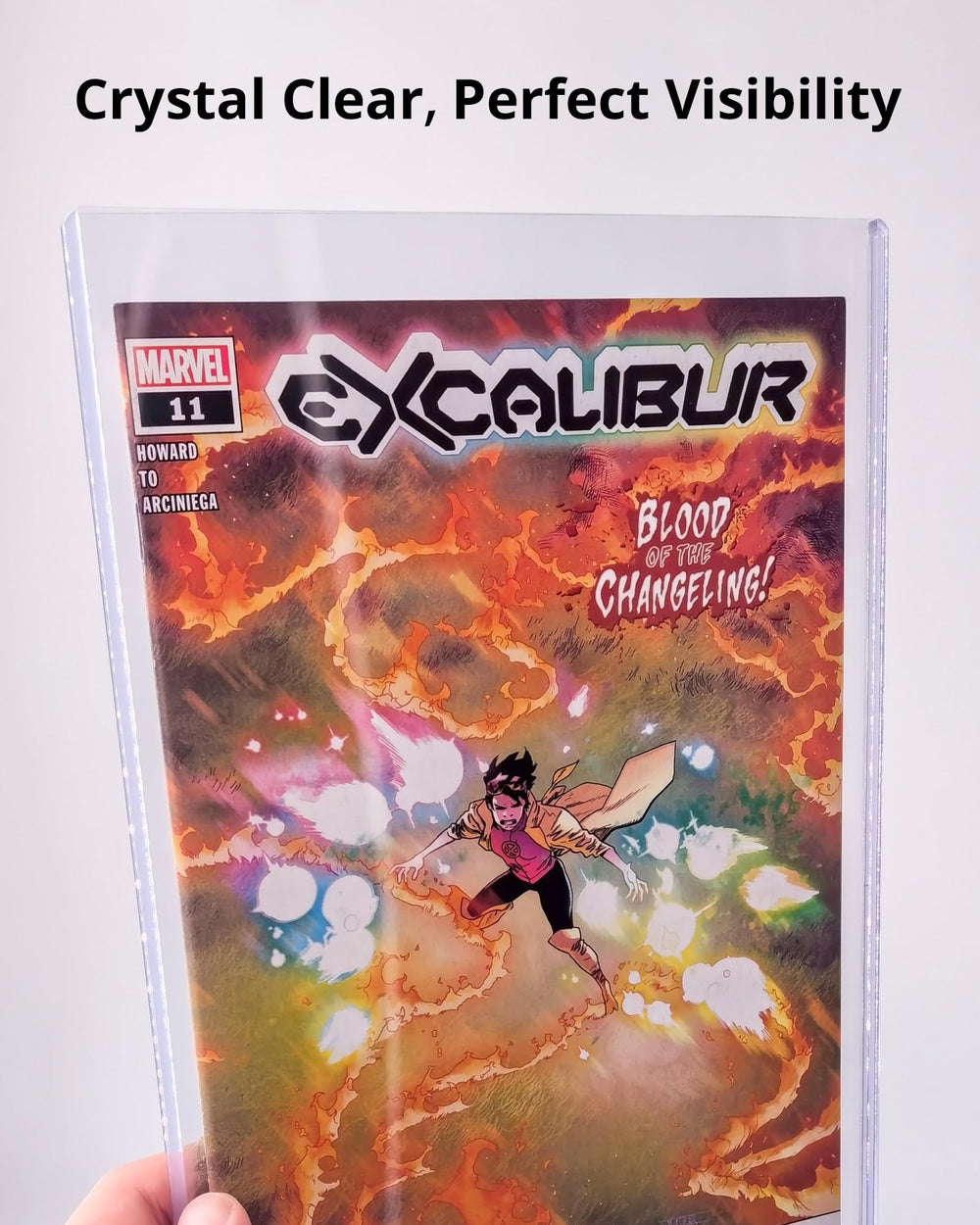 LEEFLIT crystal-clear visibility highlights comics for easy display.