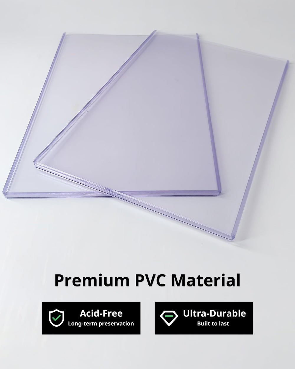LEEFLIT rigid PVC top loaders keep pages safe while preserving crystal clarity.