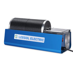 Leegol Electric rock tumbler double drum 6lb front view for polishing rocks