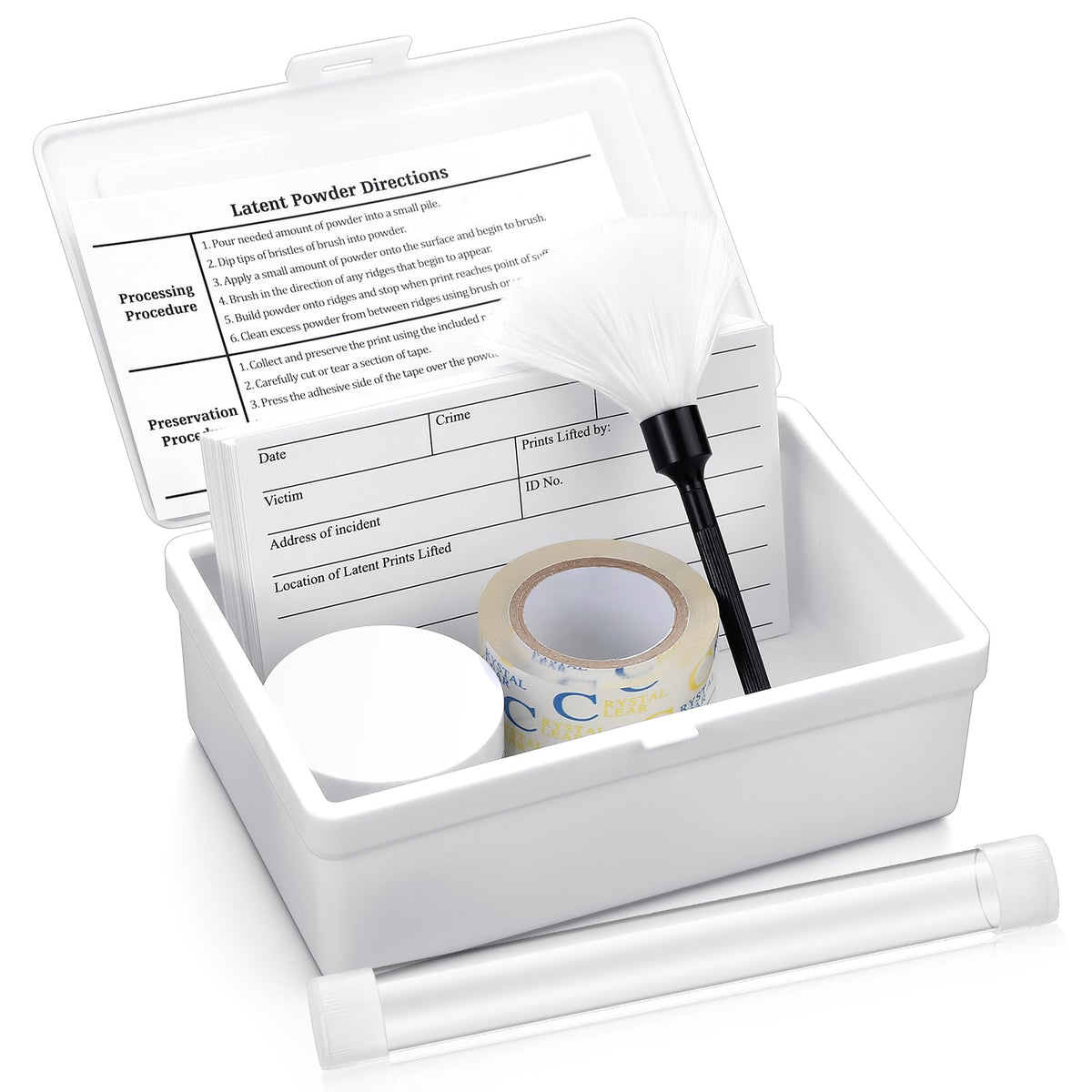 Leelosp Basic Fingerprint Kit case organized for easy field storage.
