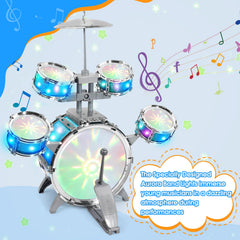 LeeQee medium drums provide balanced tones for growing players.