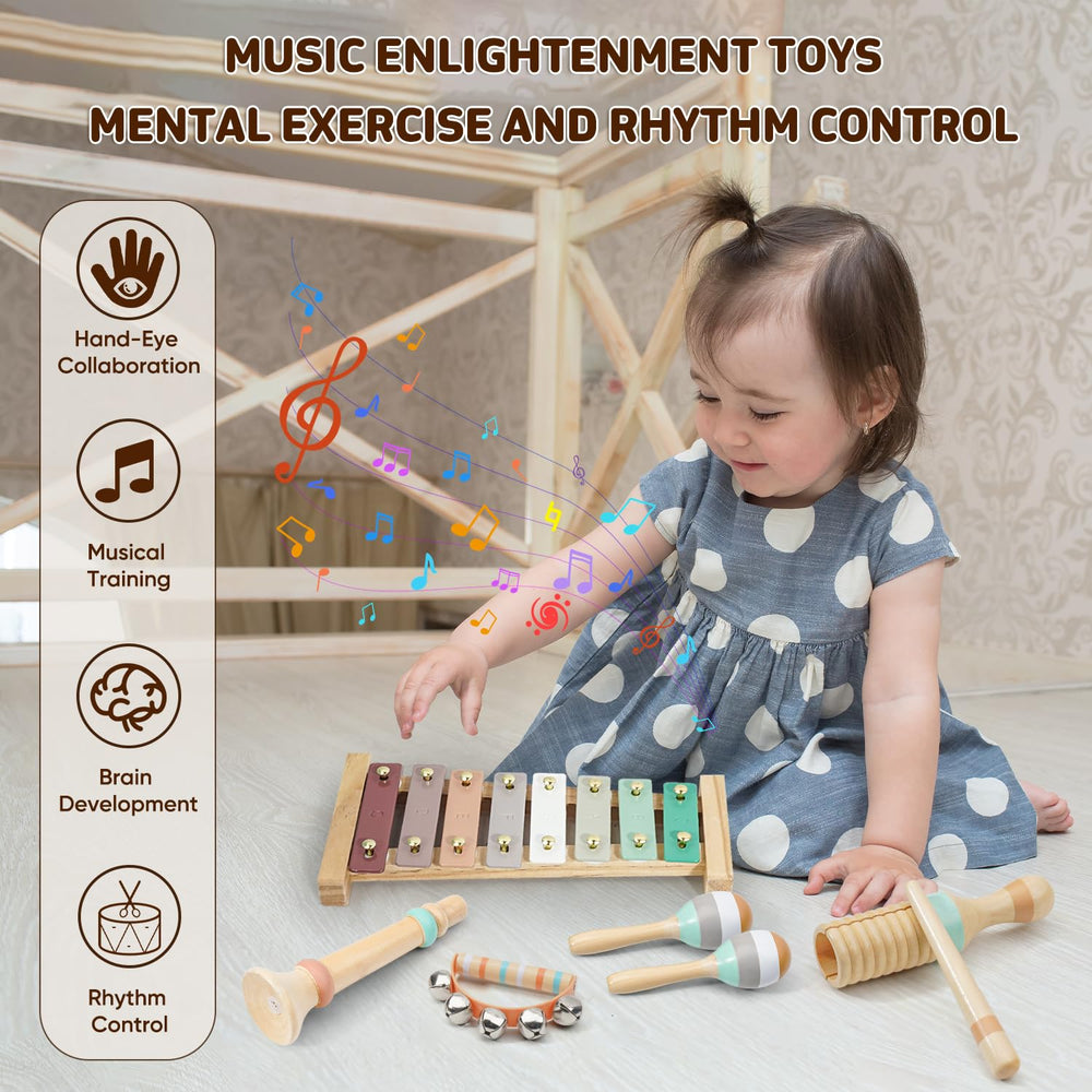 LeeQee early-learning wooden toys support fine motor skills development.