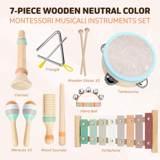 LeeQee wooden baby musical shakers encourage sensory exploration safely.