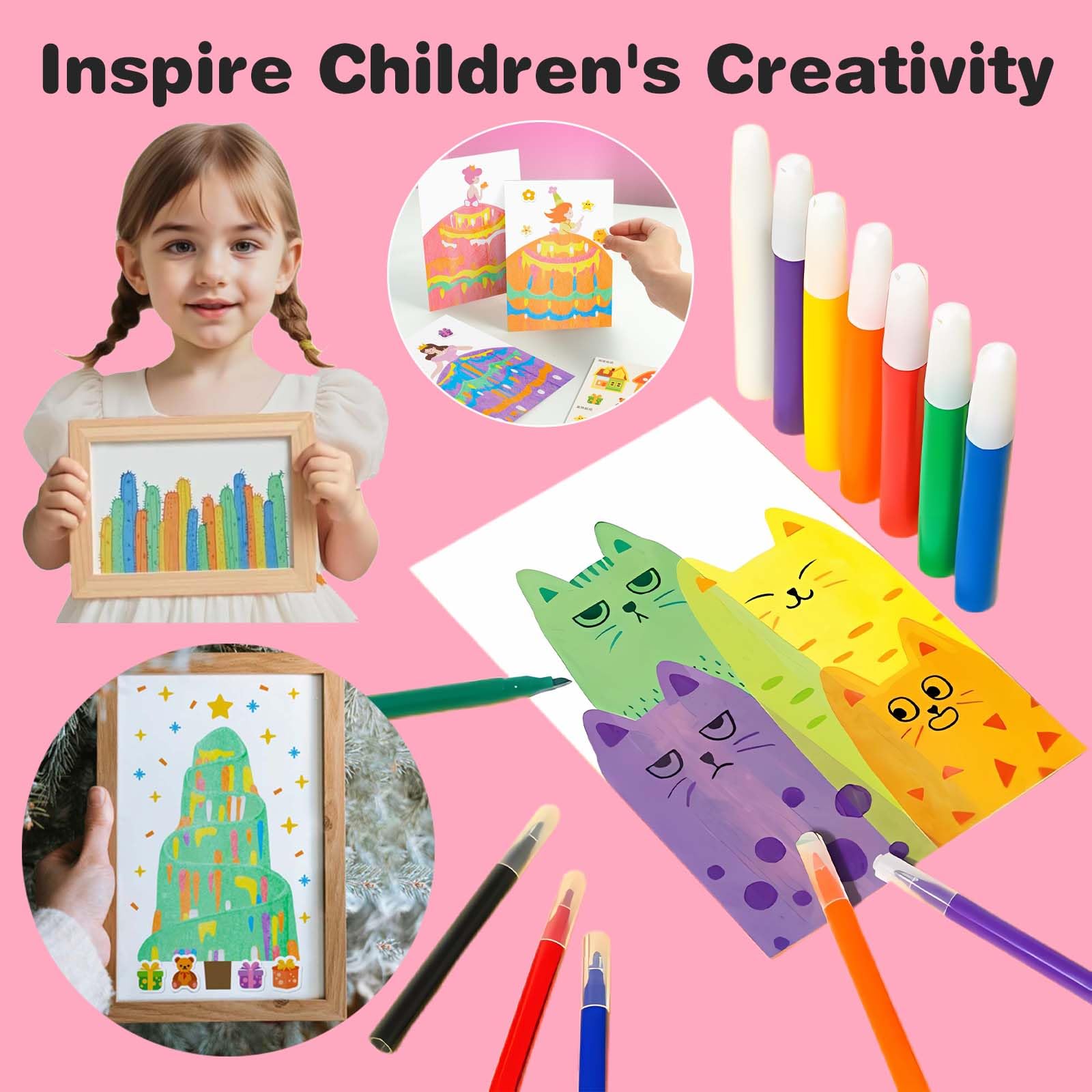 LEERYOUQU Squeegee Art Kit is a fun party favor for kids' celebrations.