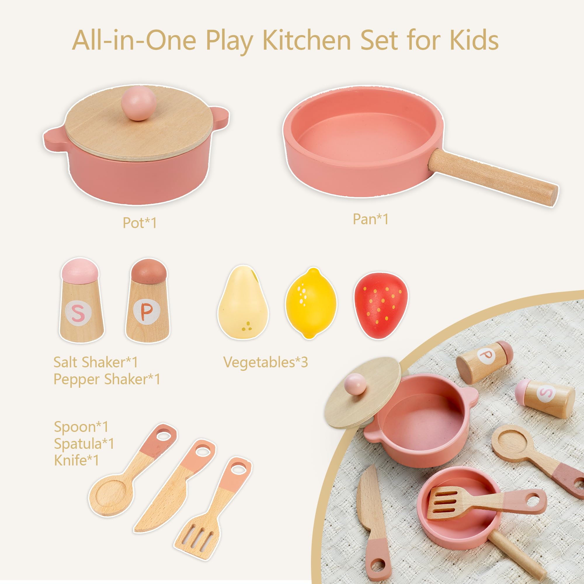 Leeshyah pink play kitchen fosters screen-free family moments and creative learning.