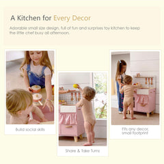 Leeshyah space-saving design fits small rooms while helping keep accessories organized.