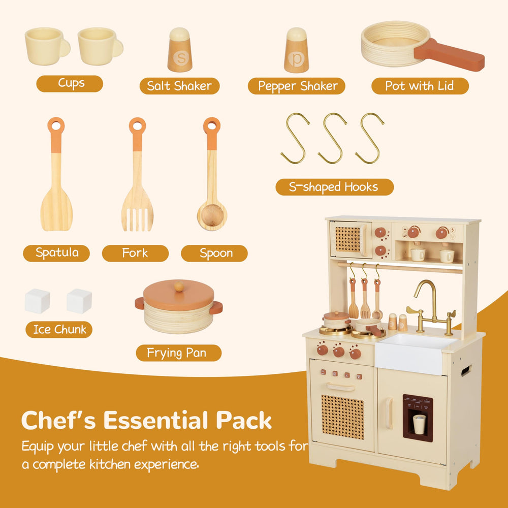 Leeshyah Play Kitchen gas stove sounds adds authentic kitchen ambience