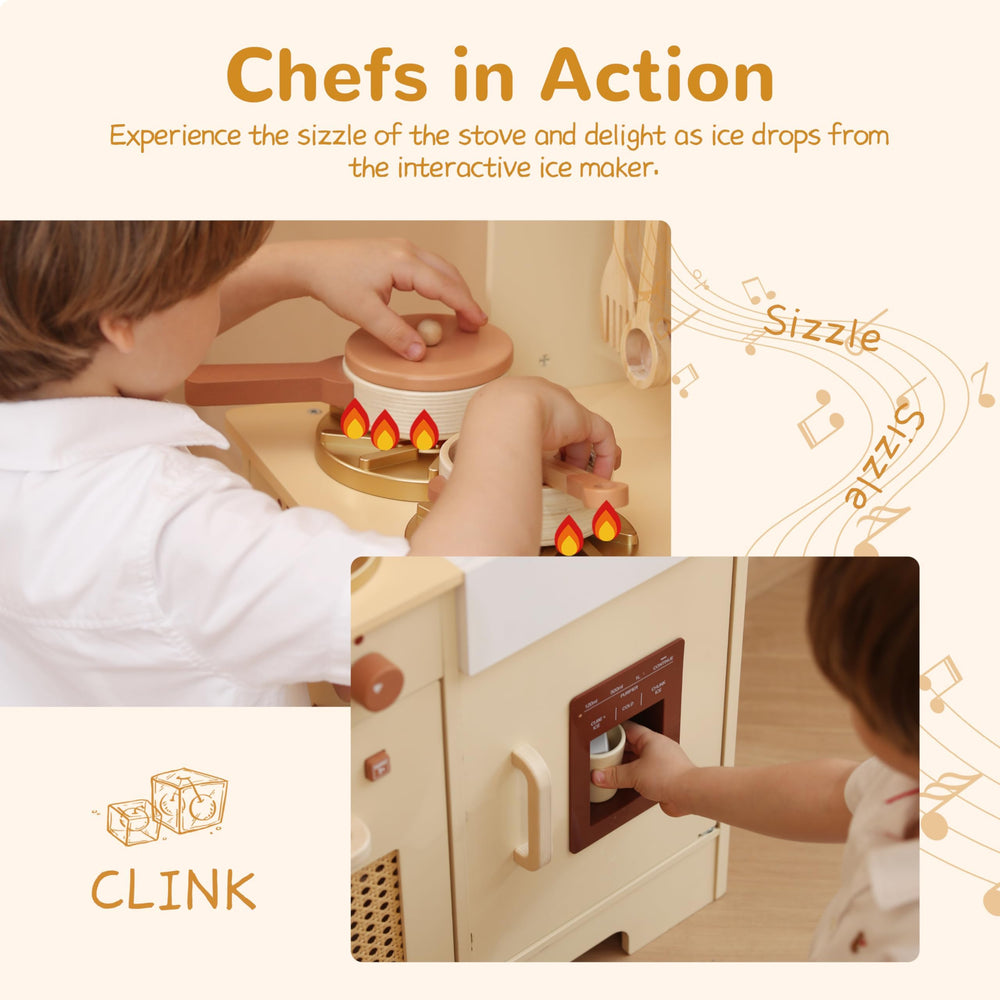 Leeshyah Play Kitchen ice maker fun pretend ice for creative play