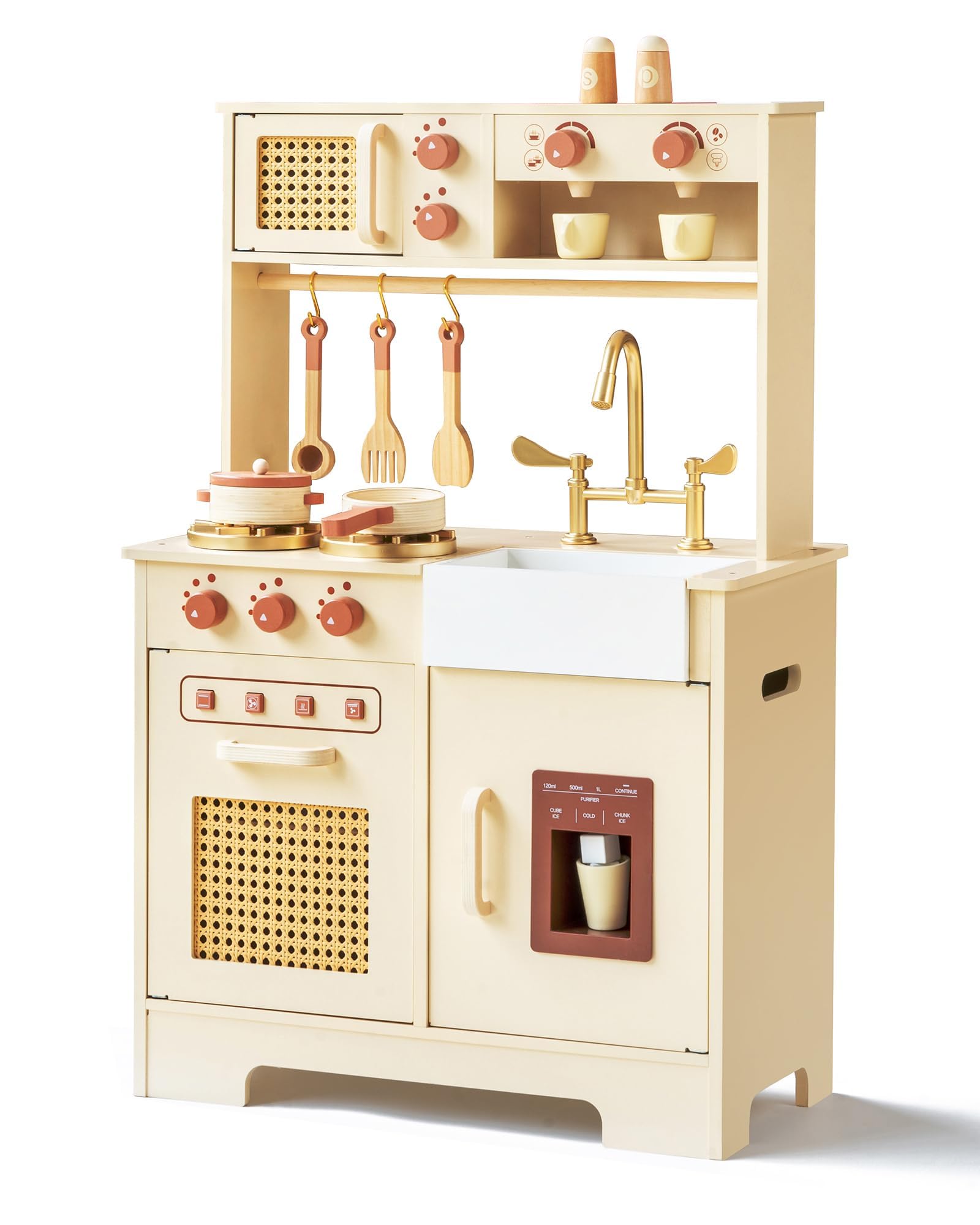 Leeshyah Play Kitchen interactive panel enhances imaginative play and sensory exploration