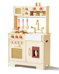 Leeshyah Play Kitchen interactive panel enhances imaginative play and sensory exploration