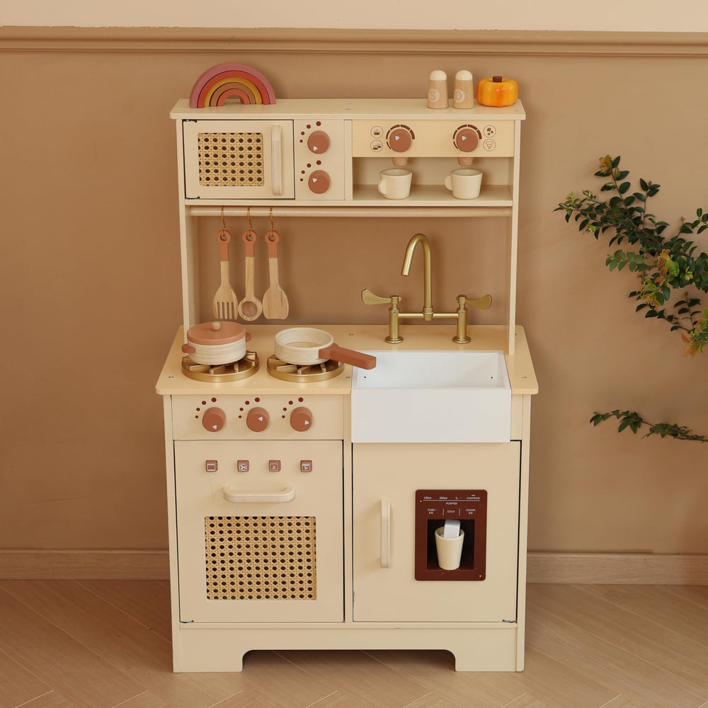 Leeshyah Play Kitchen Montessori-inspired design supports hands on learning
