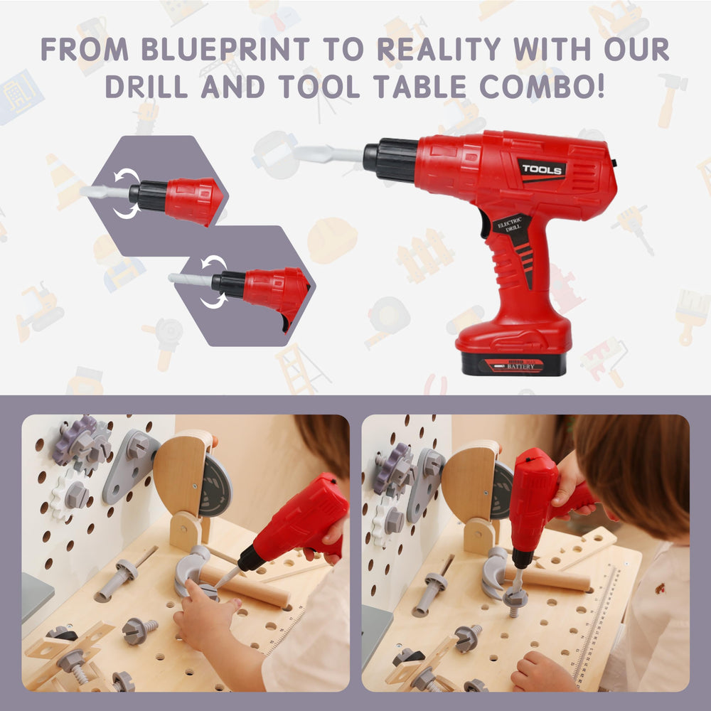 Leeshyah play tools set includes hammer, saw, and wrench for hands-on learning