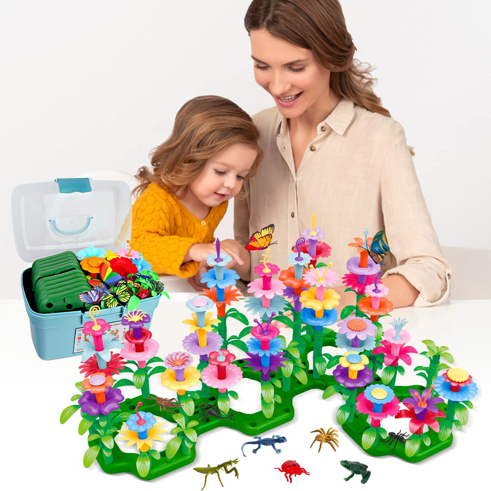 Leetous garden stems and leaves organized for easy assembly and creative floral designs.