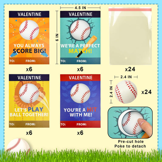 Leetous baseball exchange cards: four designs for easy, personalized valentine notes.