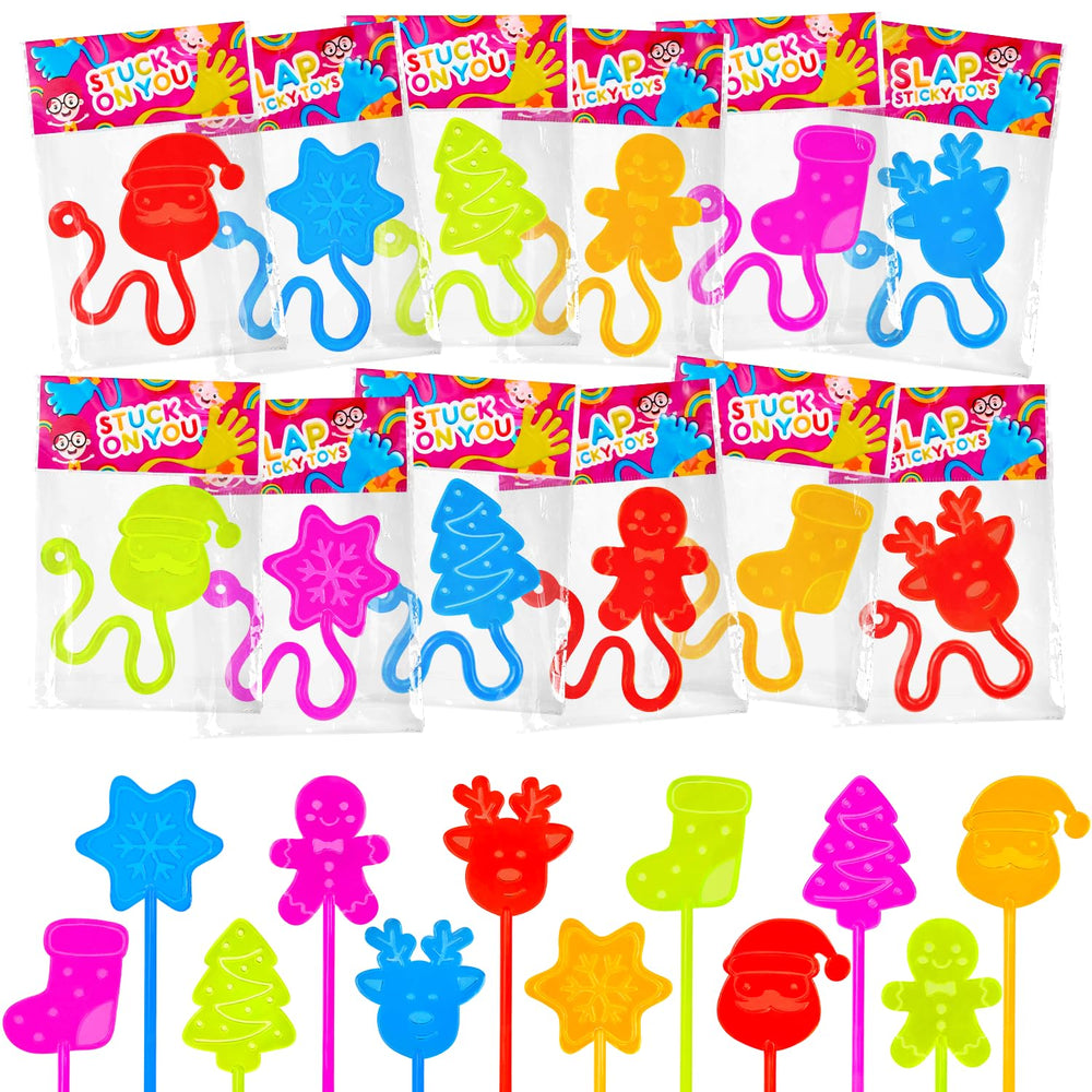 Leetous Christmas Sticky Hands Santa design, ideal for classroom prizes and party favors.