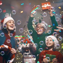 Leetous Christmas stocking stuffer bubble wands add seasonal cheer