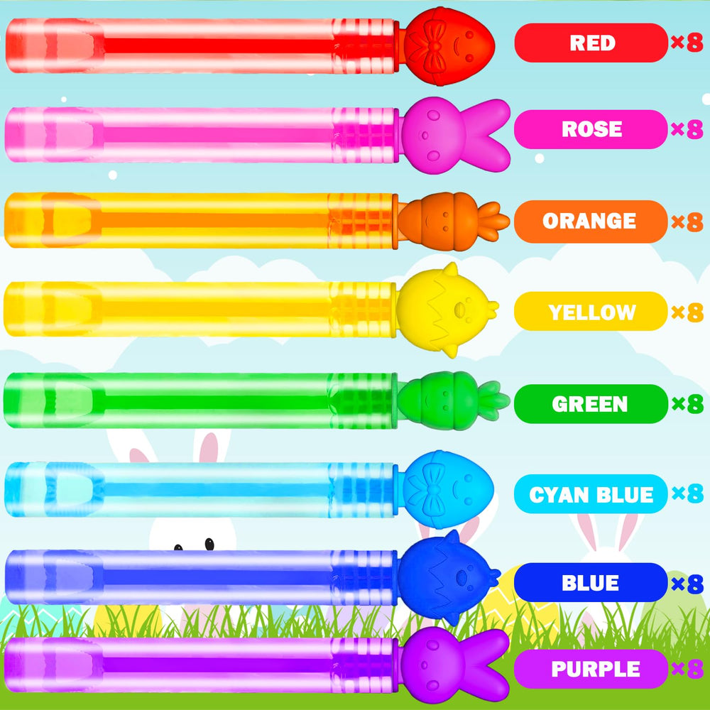 Leetous Easter bubble wands featuring carrot design for playful outdoor activity.