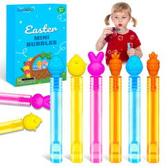 Leetous Easter mini bubbles bunny-wands bring colorful bubbles to kids’ baskets