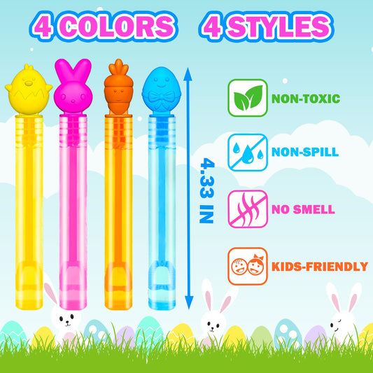 Leetous Easter mini bubbles egg-wands deliver playful bubbles during outdoor play