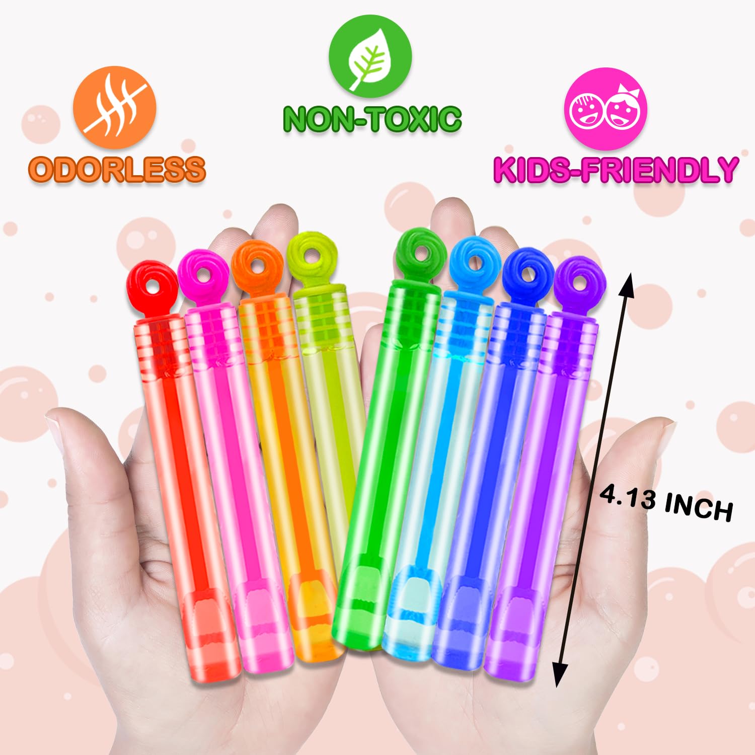 Leetous neon mini bubbles pocket wands for on-the-go play