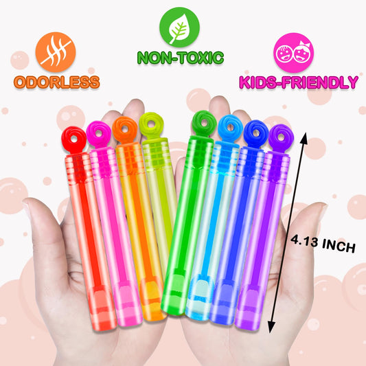 Leetous neon mini bubbles pocket wands for on-the-go play