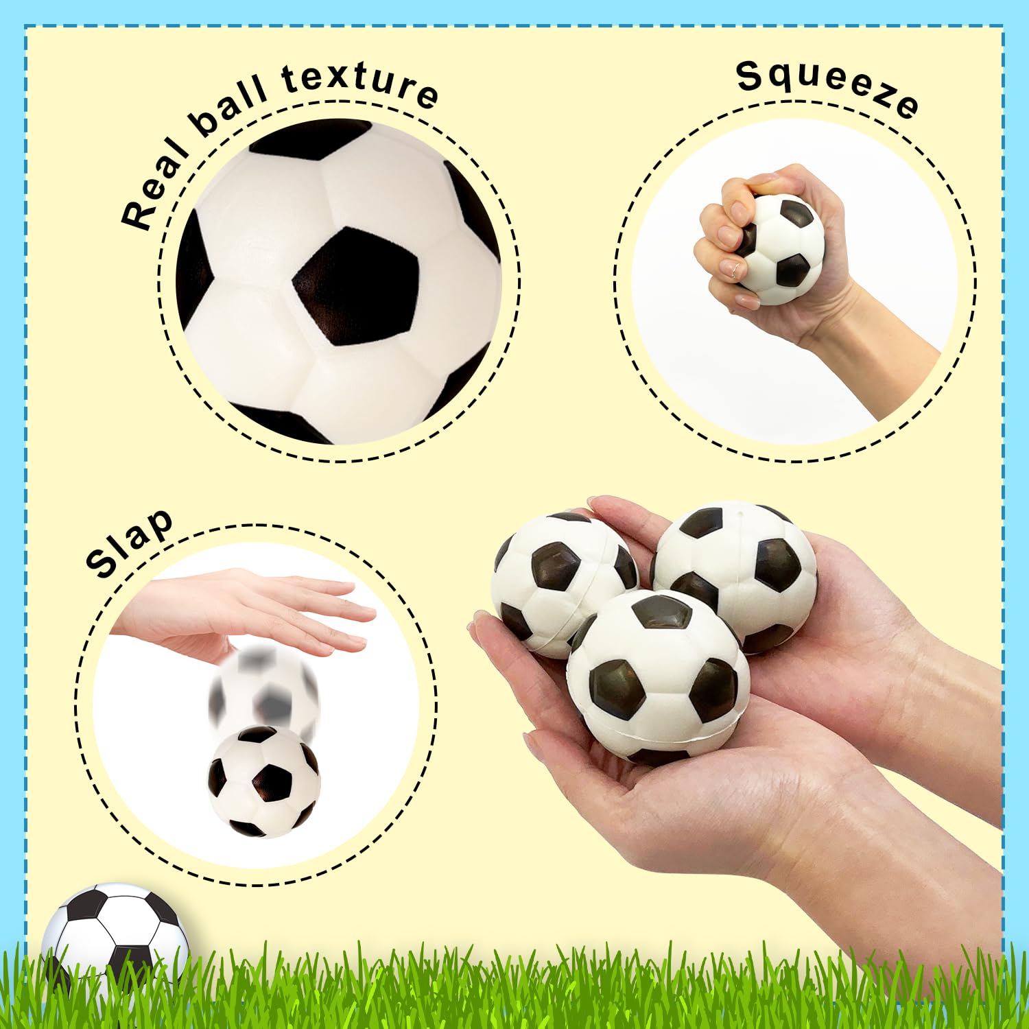 Leetous non-toxic PU foam ball, safe for kids' play.