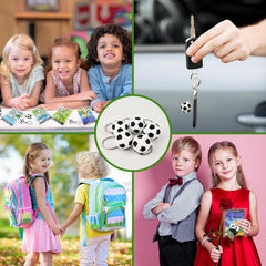 Leetous safe durable PVC soccer keychain ready for daily play