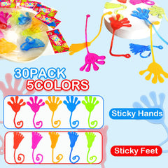 Leetous sticky feet in green, great classroom prizes for rewards